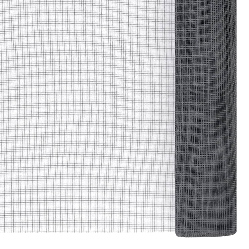 VIDAXL MESH 60x2000 cm Fasergrau grau