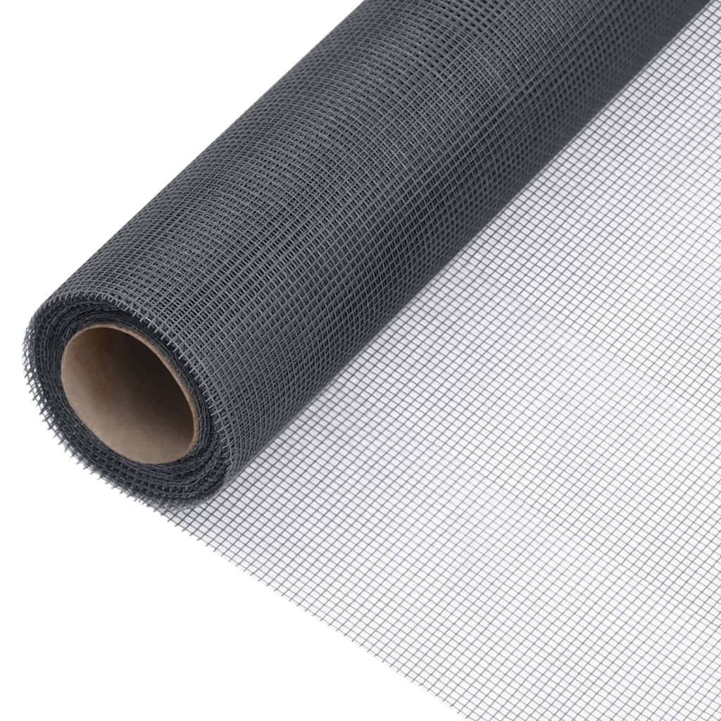 Vidaxl Mesh 80x500 cm Glasfasergrau
