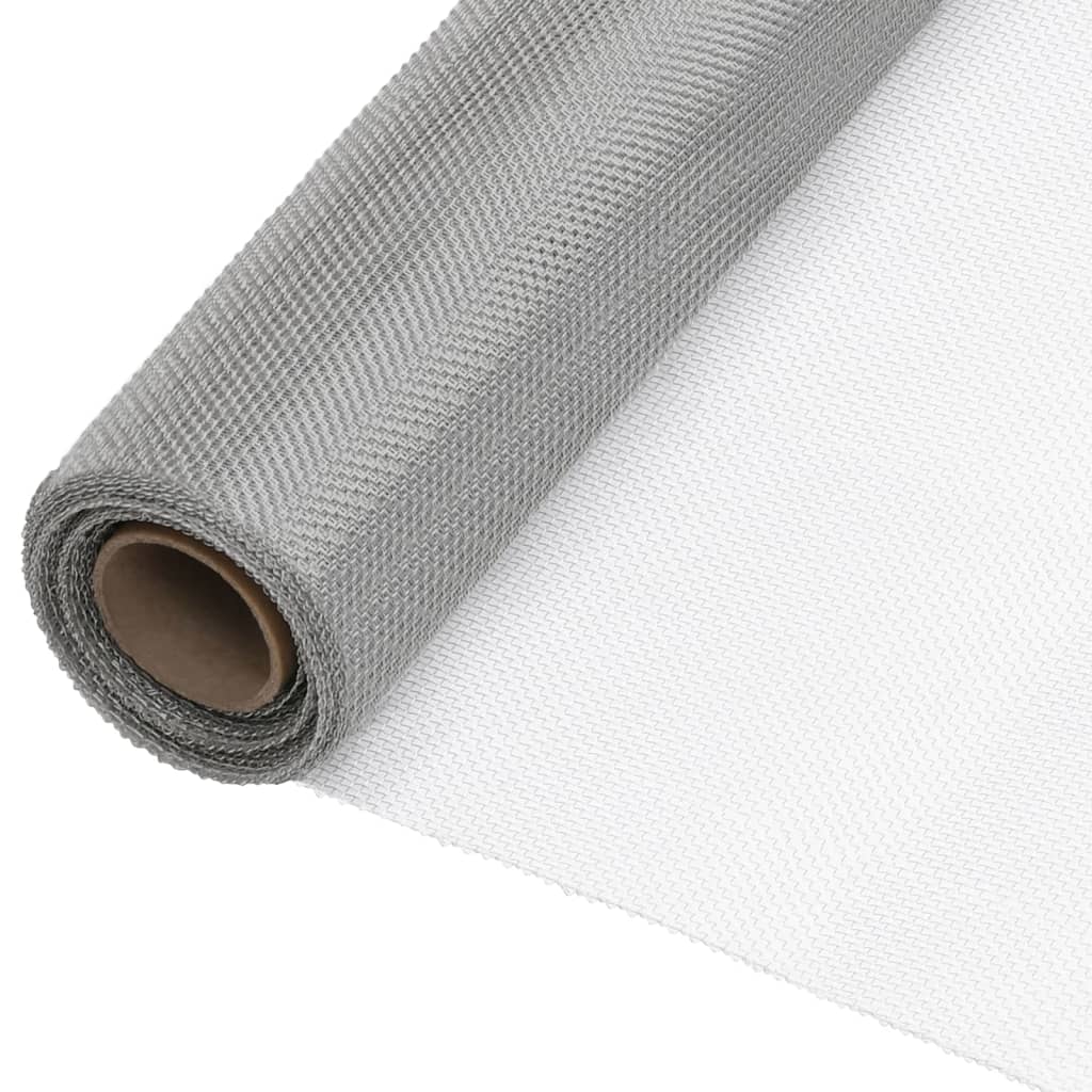 Vidaxl Mesh 80x1000 cm Edelstahl Silberfarbe