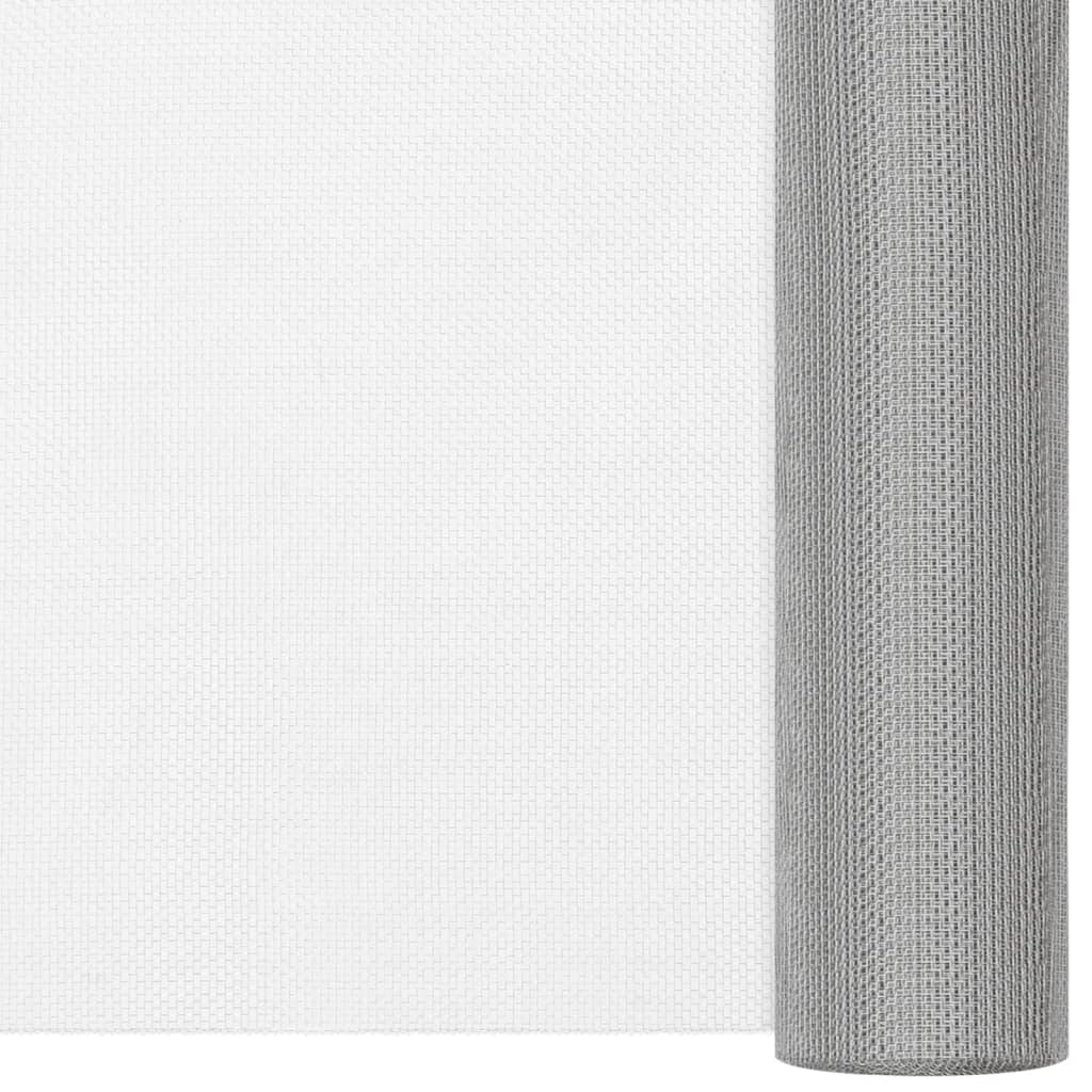 Vidaxl Mesh 80x1000 cm Edelstahl Silberfarbe