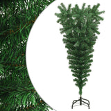 Vidaxl kunstkerstboom mit Standard 150 cm grün umgekehrt
