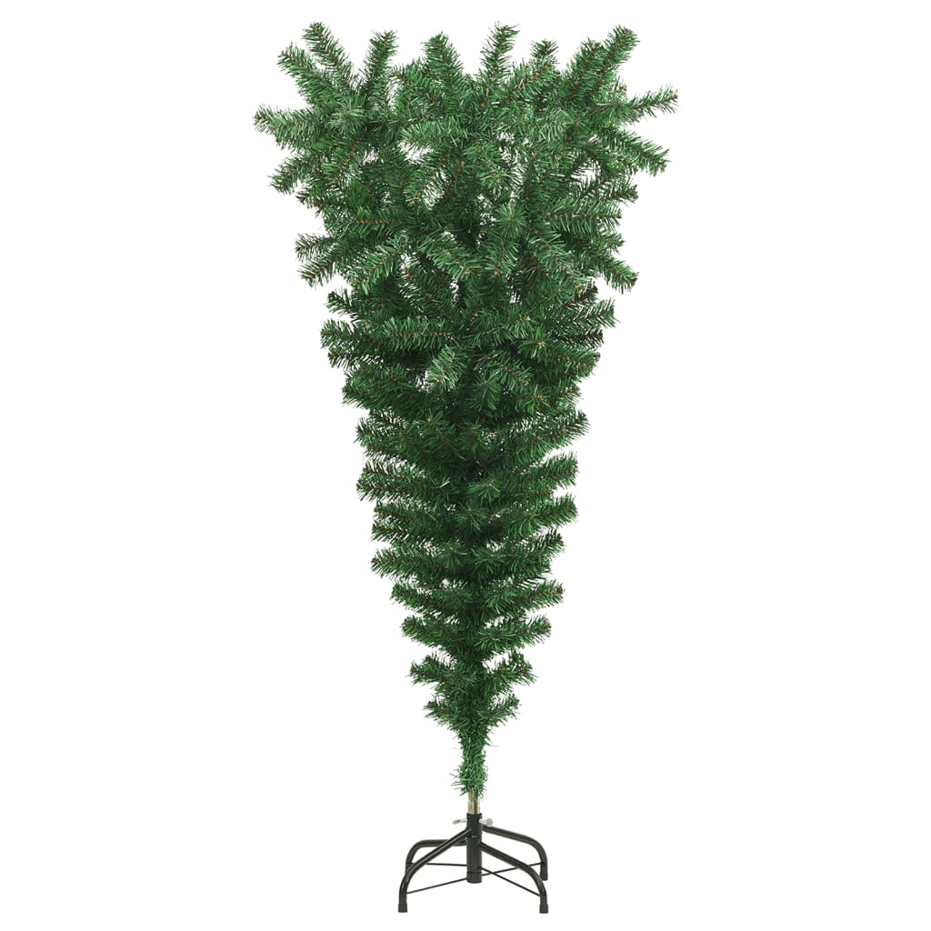 Vidaxl kunstkerstboom mit Standard 150 cm grün umgekehrt