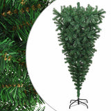 Vidaxl Kunstkerstboom mit Standard 180 cm Grün umgekehrt