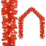 Vidaxl Garland de Noël avec des lumières LED 5 m rouge