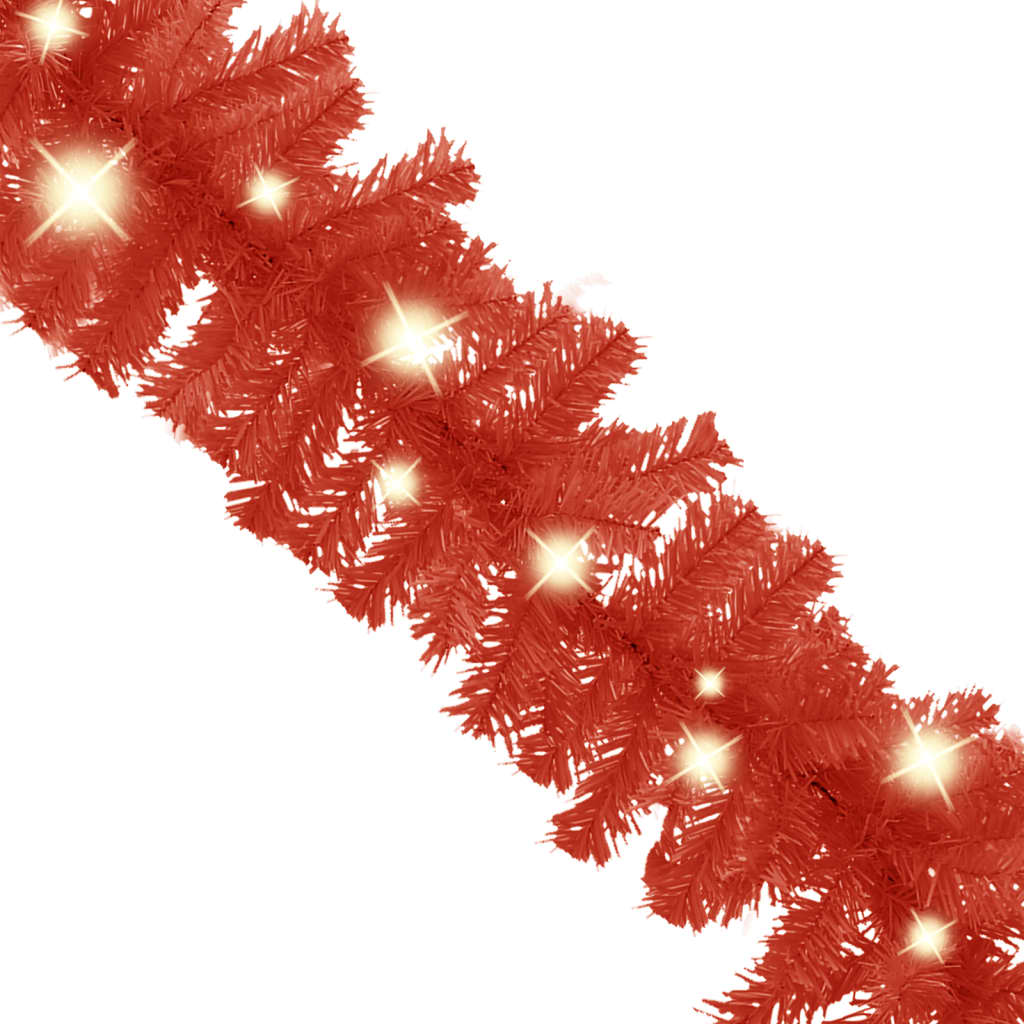 Vidaxl Garland de Noël avec des lumières LED 5 m rouge