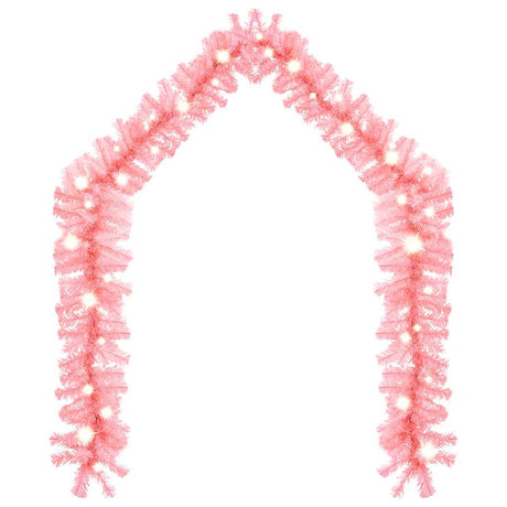 Vidaxl Weihnachtsgirlande mit LED -Leuchten 10 m Pink