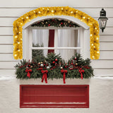Vidaxl Weihnachtsgirlande mit LED -Leuchten 10 m goldfarben