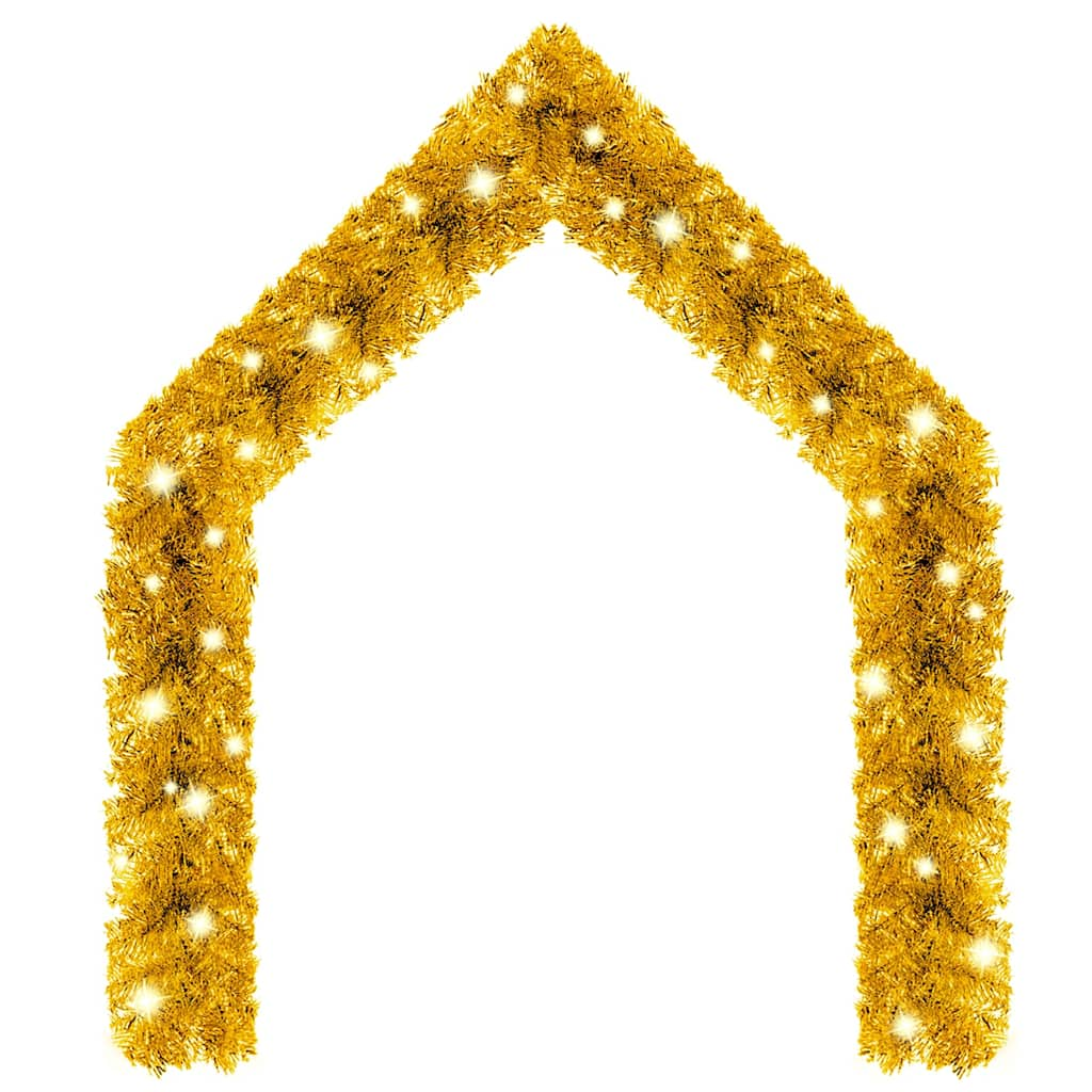 Vidaxl Garland de Navidad con luces LED de 10 m de color oro