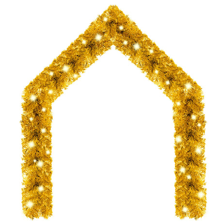 Vidaxl Weihnachtsgirlande mit LED -Leuchten 20 m goldfarben
