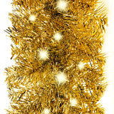Vidaxl Weihnachtsgirlande mit LED -Leuchten 20 m goldfarben