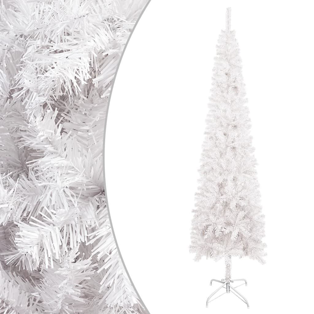 Vidaxl Weihnachtsbaum schmale 240 cm Weiß
