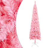 Vidaxl Weihnachtsbaum schmal 120 cm rosa