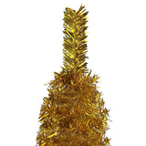 VidaXL Weihnachtsbaum schmal 120 cm goldfarben