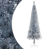 Vidaxl Weihnachtsbaum schmal 120 cm silberfarben