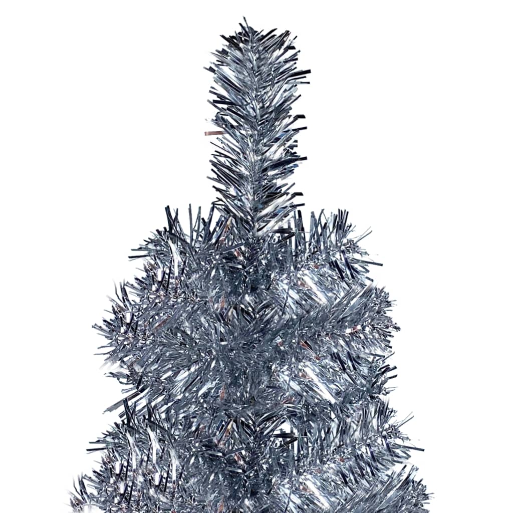 Vidaxl Weihnachtsbaum schmal 180 cm silberfarben