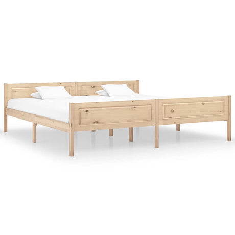 Vidaxl bedframe massief grenenhout 200x200 cm