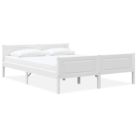 Vidaxl bedframe massief grenenhout wit 120x200 cm