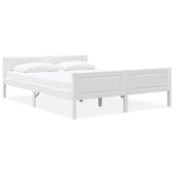 Vidaxl bedframe massief grenenhout wit 140x200 cm