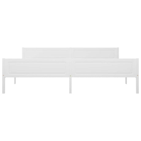 Vidaxl bedframe massief grenenhout wit 200x200 cm