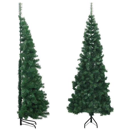 Vidaxl Kunstkerstboom Hoek 210 cm PVC Green