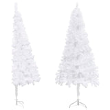 Vidaxl Kunstkerstboom Hoek 150 cm PVC bílý