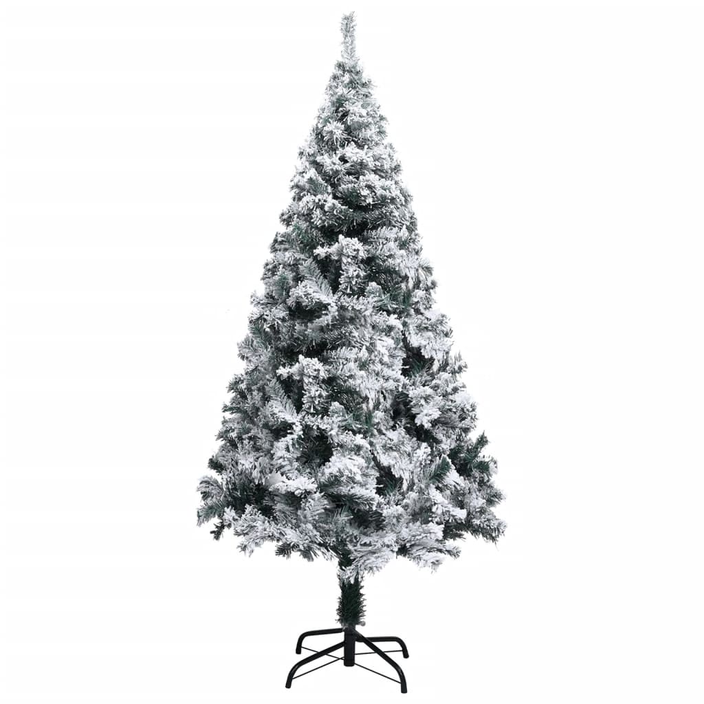 Vidaxl Kunstkerstboom mit Schnee 120 cm Grün