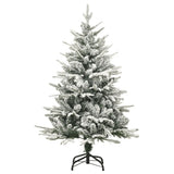 Vidaxl Kunstkerstboom mit Schnee 120 cm PVC und PE Green