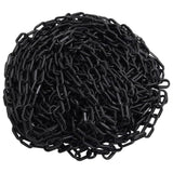 VIDAXL -Sicherheitskette Ø 6 mm 100 m Plastik schwarz