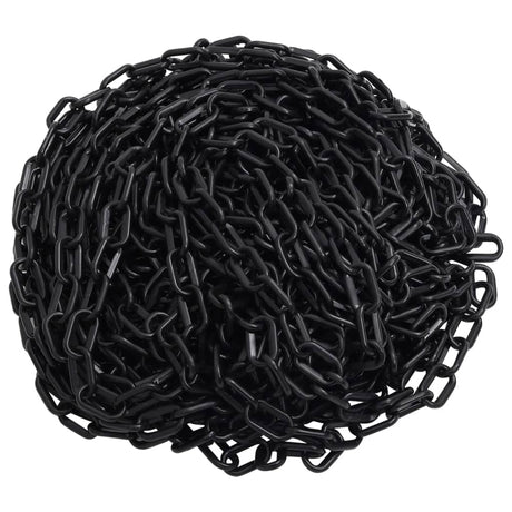 VIDAXL -Sicherheitskette Ø 8 mm 100 m Plastik schwarz