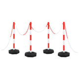VIDAXL -Ketten -Post -Set mit Plastikkette 10 m