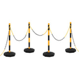 VIDAXL -Ketten -Post -Set mit Plastikkette 10 m