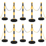 VIDAXL -Ketten -Post -Set mit Plastikkette 10 m