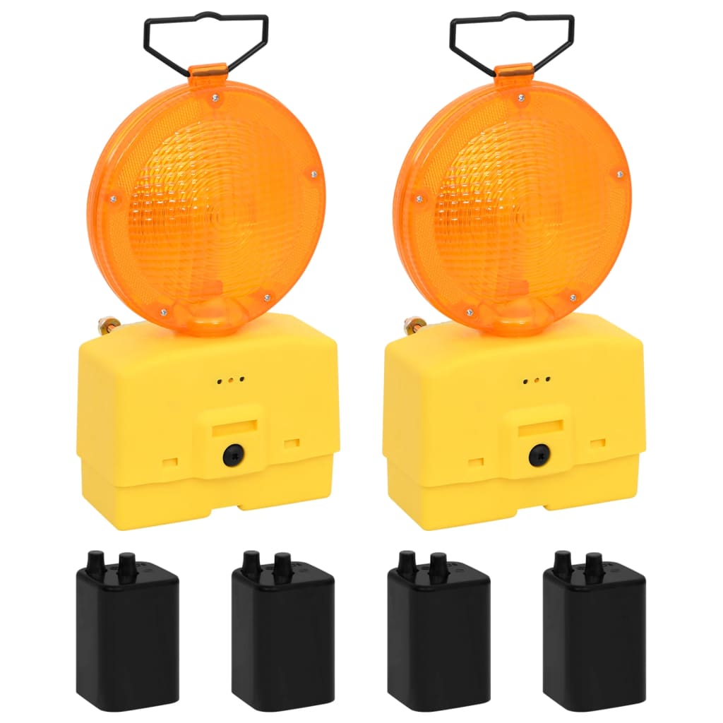 Vidaxl Construction lamps 2 sts with batteries 18x8x37 cm