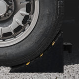 VidaXL wheel blocks 2 pcs 29x16x19 cm rubber