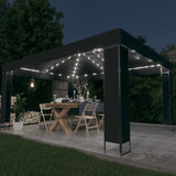 Vidaxl Arbor con ghirlanda leggera a LED 3x4 m colorato antracite