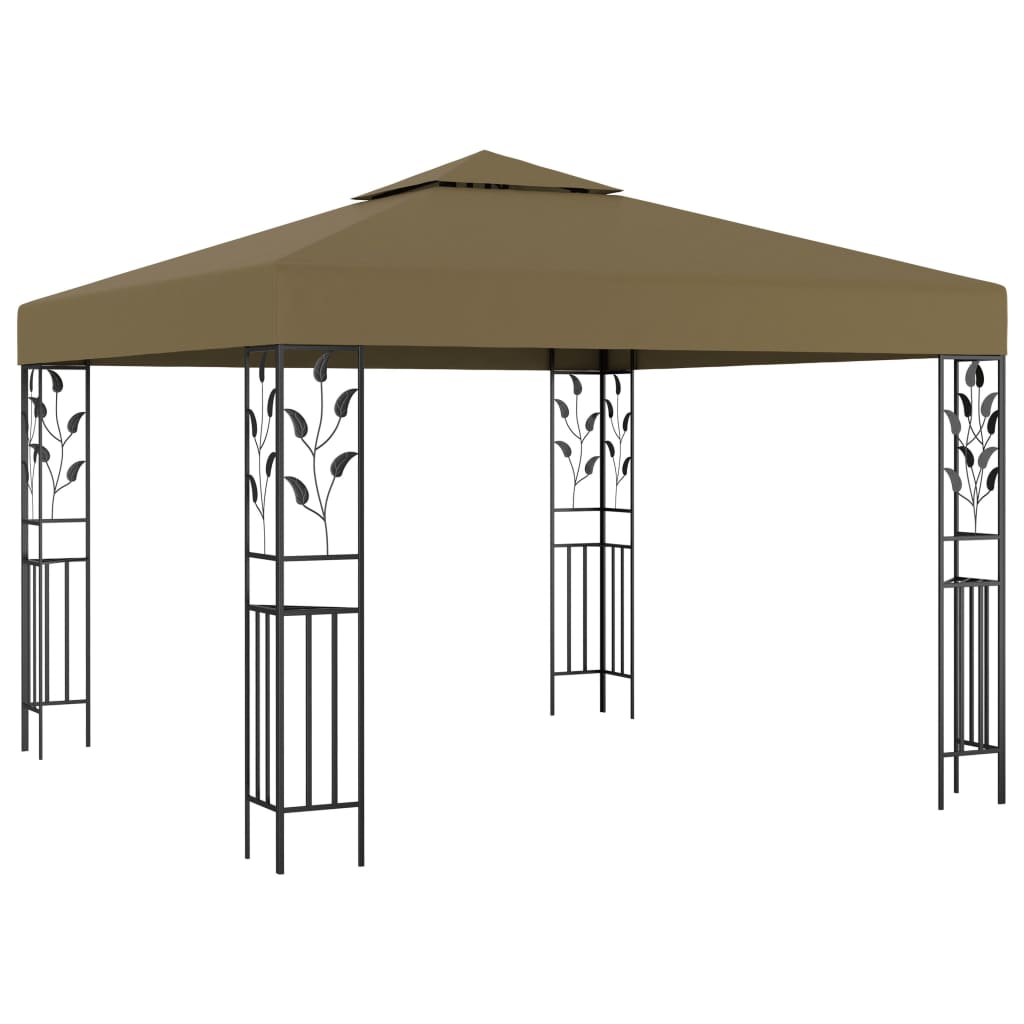 Vidaxl Arbor med LED Light Garland 3x3 M Taupe