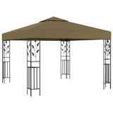 Vidaxl arbor with LED light garland 3x3 m Taupe