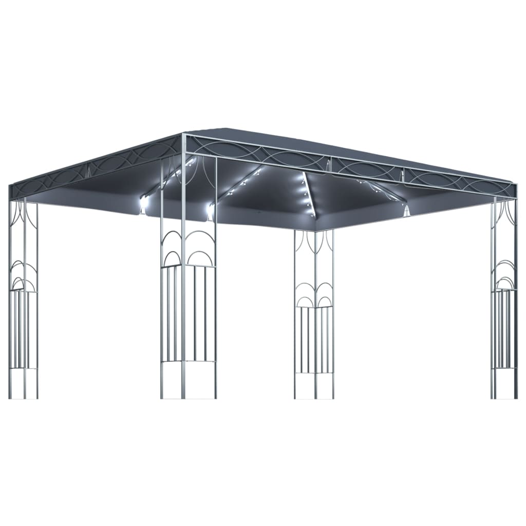 Vidaxl Arbor med LED Light Garland 400x300 cm Anthracite-farvet