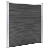 VIDAXL -Zauntafel Set 526x186 cm HKC Schwarz