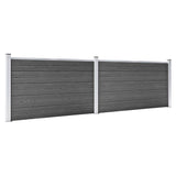 Vidaxl fence panel set 353x105 cm HKC Black