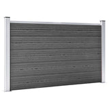 Set di pannelli di recinzione Vidaxl 353x105 cm HKC nero