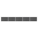 Vidaxl Fence Panel Set 872x105 CM HKC Black