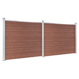 Vidaxl Panelu panelu ogrodzenia 353x146 cm HKC Brown