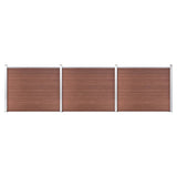 Vidaxl Fence Panel Set 526x146 CM HKC Brown