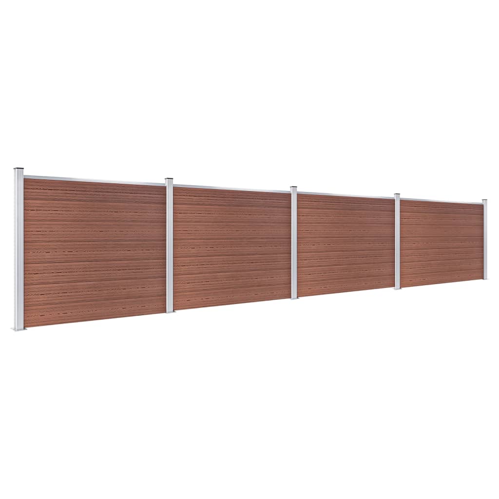 VIDAXL -Zauntafel Set 699x146 cm HKC Brown