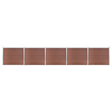 Vidaxl fence panel set 872x146 cm HKC Brown