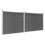 VIDAXL -Zauntafel Set 353x146 cm HKC Schwarz