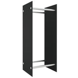 Vidaxl -Kamin Trek 40x35x100 cm Schwarzes Glas schwarz