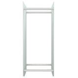 Vidaxl -Kamin Trek 40x35x100 cm gehärtetes Glas weiß