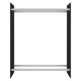 Vidaxl Kamin 80x35x100 cm gehärtetes Glas schwarz